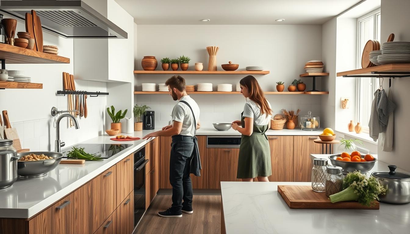 Freshly baked homemade cake in a kitchen setting